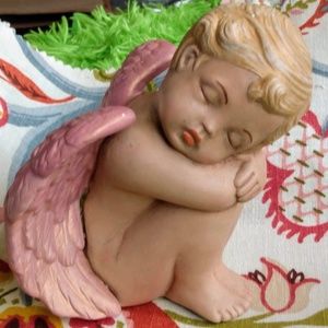 Antique angel baby